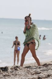 Nicky Hilton Bikini Candids - at a Beach in Miami - December 2014