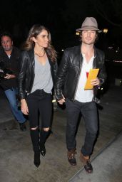 Nikki Reed and Boyfriend Ian Somerhalder - Arriving at the Staples Center in Los Angeles, Dec. 2014