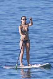 Olivia Wilde Paddleboarding in Bikini in Maui, Hawaii - December 2014