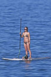 Olivia Wilde Paddleboarding in Bikini in Maui, Hawaii - December 2014
