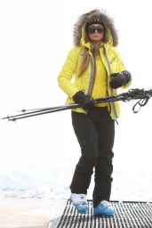 Paris Hilton Winter Style - Out on the Slopes in Aspen - December 2014