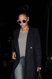 Rihanna - Arriving Back at Her Hotel After Lunch at Hakkasan Restaurant in Mayfair - Dec. 2014