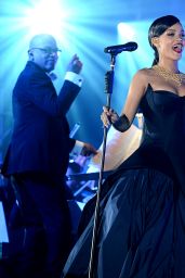 Rihanna Performs Live at The Clara Lionel Foundation Presents The Inaugural Diamond Ball - December 2014