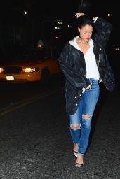 Rihanna Street Style - Out in New York City, December 2014