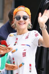 Rita Ora Style - Arriving at Staples Center in Los Angeles, December 2014