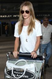 Rosie Huntington-Whiteley in Skiny Jeans at LAX Airport - December 2014
