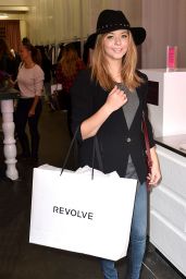 Sasha Pieterse Shopping at The Revolve Popup Store in Los Angeles, December 2014