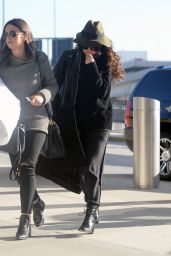 Selena Gomez Style - at JFK Airport in New York City - December 2014