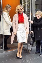 Sienna Miller Style - Leaving an Office Building in New York City - Dec. 2014