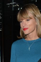 Taylor Swift Casual Style - Leaving a Hotel in London - November 2014