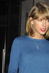 Taylor Swift Casual Style - Leaving a Hotel in London - November 2014