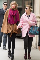 Taylor Swift Winter Style - With Lena Dunham Leaving Bubby