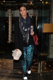 The Saturdays - Leaving a Hotel in London - December 2014