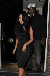 Tulisa Contostavlos Night Out Style - Kazam Mobile Launch Party in Chelsea - Dec. 2014