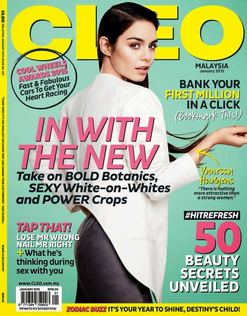 Vanessa Hudgens - Cleo Magazine (Malaysia) January 2015 Cover