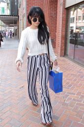 Vanessa Hudgens Street Style - Shopping in Beverly Hills - December 2014