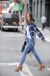 Victoria Justice Casual Style - Leaving A Lunch In Downtown NY - Dec. 2014