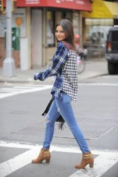 Victoria Justice Casual Style - Leaving A Lunch In Downtown NY - Dec. 2014