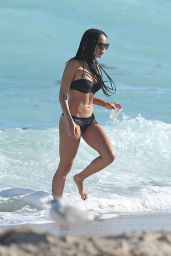 Zoe Kravitz Bikini Candids - at Beach in Miami - December 2014