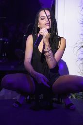 Zoe Kravitz Performs at Chrome Hearts Celebrates The Miami Project During Art Basel in Miami