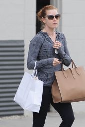 Amy Adams in Leggings - Shopping in Beverly Hills - January 2015