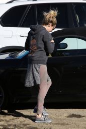 Ashley Tisdale - Leaving Wundabar Pilates in Studio City, January 2015