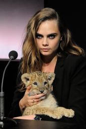 Cara Delevingne - The New Face of Tag Heuer Press Conference in Paris, France