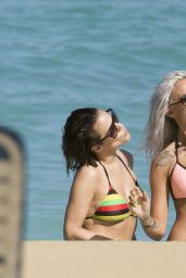 Caroline Flack Bikini Pics - on the Beach in Jamaica - January 2015