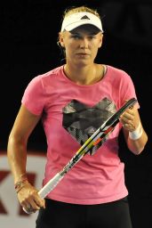 Caroline Wozniacki - Australian Open 2015 Practice Session