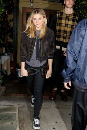 Chloe Moretz Casual Style - Leaving Ago Restaurant in West Hollywood, January 2015