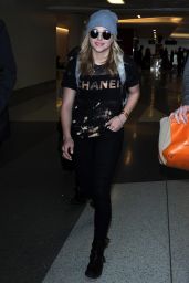 Chloe Moretz - Departing LAX Airport, Jan. 2015