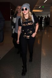 Chloe Moretz - Departing LAX Airport, Jan. 2015