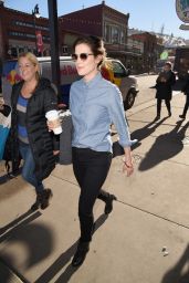 Cobie Smulders Street Style - Out in Park City - January 2015