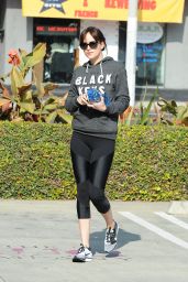 Dakota Johnson in Leggings - Out in Los Angeles, Jan. 2015