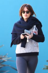 Dakota Johnson in Leggings - Out in West Hollywood - January 2015