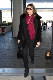 Elizabeth Hurley Style - at LAX Airport, January 2015