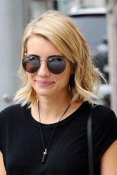 Emma Roberts Casual Style - Out in West Hollywood, January 2015