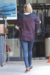 Emma Roberts in Jeans at a Dry Cleaners in West Hollywood - January 2015