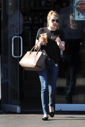 Emma Roberts in Jeans - Out in Los Angeles, January 2015