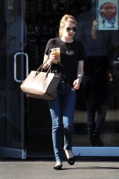 Emma Roberts in Jeans - Out in Los Angeles, January 2015