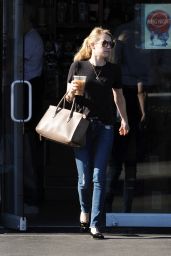 Emma Roberts in Jeans - Out in Los Angeles, January 2015