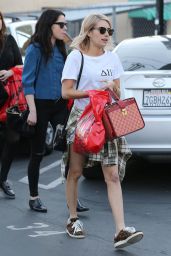 Emma Roberts Street Style - Out Shopping in West Hollywood, Jan 2015