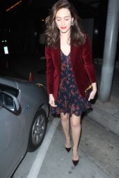 Emmy Rossum Night Out Style - Exiting Craig