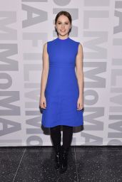 Felicity Jones in Blue Dress - MoMA
