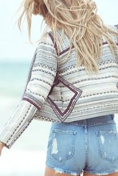 Hailey Clauson - Models Beach Wear For Tularosa, January 2015