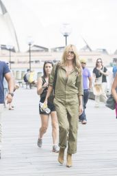 Heidi Klum Casual Style - Out in Sydney, January 2015