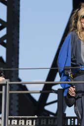 Heidi Klum - Climbing the Sydney Harbour Bridge in Sydney, January 2015