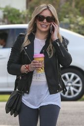 Hilary Duff - Booty in Tights at Los Angeles Conversation Cafe in Beverly Hills - Jan. 2015