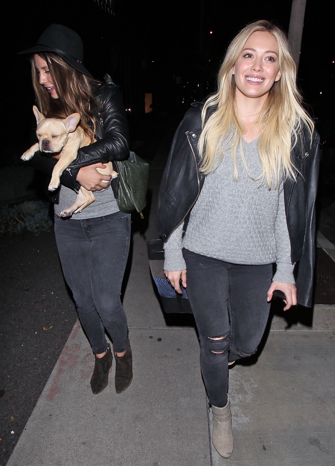 Hilary Duff - Leaving Zinque Restaurant in West Hollywood, January 2015