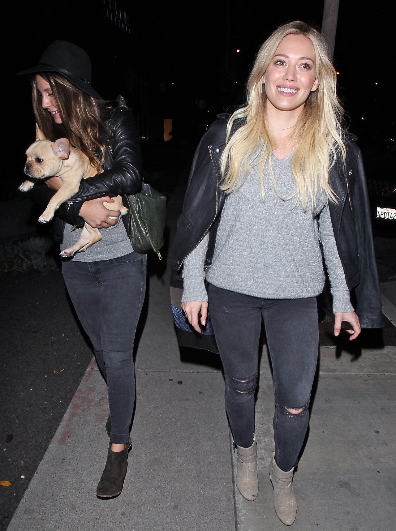 Hilary Duff - Leaving Zinque Restaurant in West Hollywood, January 2015